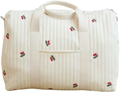 Grote zwangerschapstas, schoudertas, 48 ​​x 28 x 24 cm, dameshandtas, zwangerschapstas, multifunctionele reistas, geschikt voor uitstapjes en reizen, beige-4