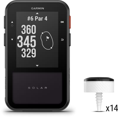 Garmin Approach® G20 Solar – GPS Golfhandheld – 2,2 inch – Zonne-energie – Onbeperkte batterijduur – Zwart