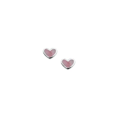TFT Oorknoppen Hart Zilver Gerhodineerd Glanzend 5.5 mm x 6.8 mm