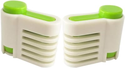 Taartsnijder 5 Lagen - Bakgereedschap Fixator - Gelijkmatig Snijden - Verstelbaar Ontwerp - 5 cm - Groen