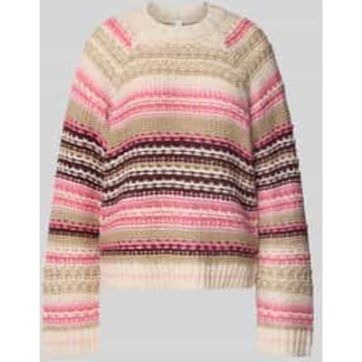 Relaxed fit gebreide pullover met wol model 'BIBI'