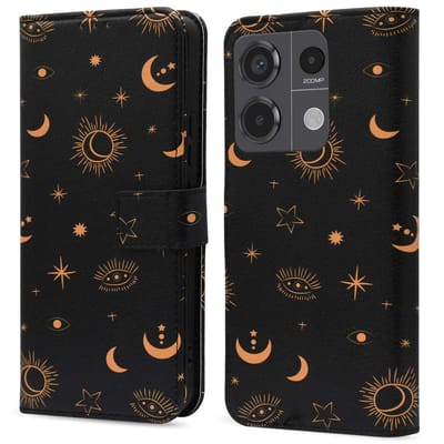 imoshion Hoesje - Geschikt voor Xiaomi Redmi Note 13 Pro (5G) / Xiaomi Poco X6 - Design Bookcase smartphone - Sky Black