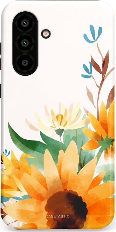 Casetastic Hoesje Geschikt voor Samsung A56 / A36 - Stijlvolle Beschermende Duo-layer Case - Stralend geel