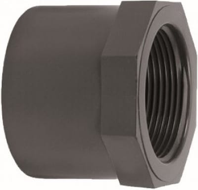 Druk PVC lijmring - 32mm x 1/2 - 16 bar