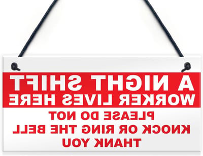 Hangend Deurbord - Niet Storen Teken - Rust Bewaren - Handgemaakt PVC - 20x10 cm - Rood