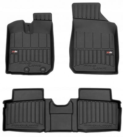 FROGUM 3D - Automatten Set - Perfecte Pasvorm - Geurloos TPE - Hoge 6cm Rand