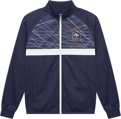 Frans Elftal Trainingspak Heren - Maat M - FFF Frankrijk - Voetbalkleding - Sportkleding - Volwassenen - Officiële FFF Fanmerchandise