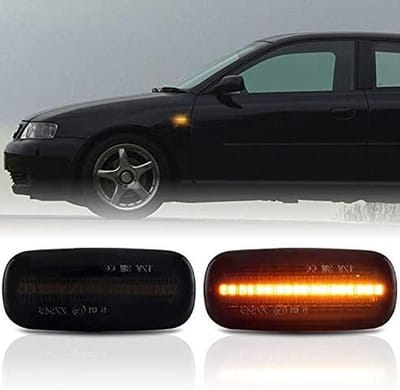 Led-zijknipperlichten geschikt voor Audi TT 8N BJ 1999-2002 | A8 4D BJ 1998-2006 | zwart
