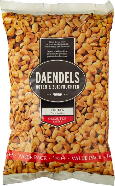 Pinda's Gezouten Grote Zak 1 Kilo Merk: Daendels