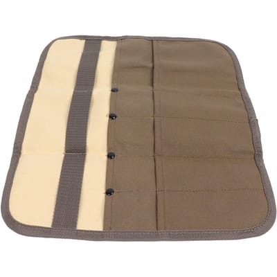 Sac de Rangement pour Batterie de Cuisine Portable Suspendu en Toile Sac de Rangement Suspendu pour Vaisselle Pique-nique en Plein Air Camping beige
