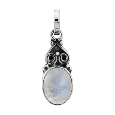 WeLoveSilver - Zilveren hanger - maansteen - sierlijk ontwerp
