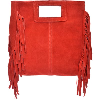 Anna Luchini Rood Rundleer Tas