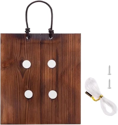 Houten Wandplantenbak - Plantenhouder Varen - Verticaal Tuinieren - Gecarboniseerd Massief Hout - 30 x 24.5 x 2.3 cm - Houtkleur