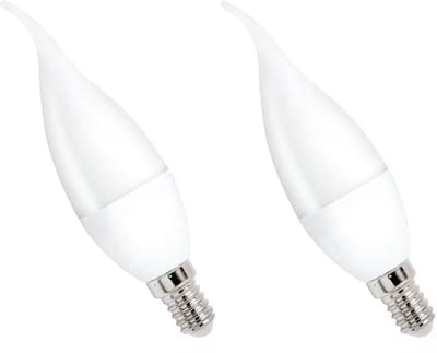 Spectrum LED Kaarslamp E14 8W - 230V - 710 Lumen - 3000K Warm wit - Gezellig licht - Energiezuinig - 2 stuks