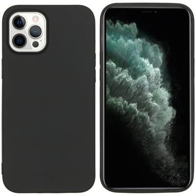 imoshion Hoesje - Geschikt voor Apple iPhone 12 Pro Max - Color Backcover - Zwart