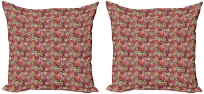 ABAKUHAUS Abstrakt Kussenhoes – Set van 2x50x50 cm – Dubbelzijdig Bedrukt – Microvezel