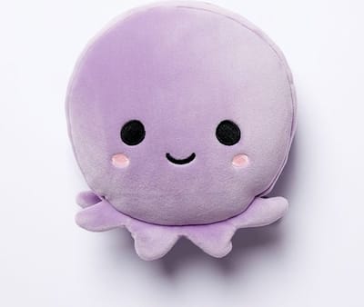 Relaxeazzz Relaxeazzz Reis set - Octopus knuffel / reiskussen / slaapmasker - voor kinderen - in vliegtuig of auto