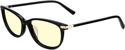 GUNNAR - INGRID Gaming Bril - Computerbril - Blauw Licht Bril - Blue Light Glasses 0.2 Sterkte - Onyx - Amber