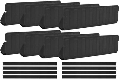 Bankstoppers Huisdieren - Meubelbeschermer Barrière - Voorkomt Rondslingerend Speelgoed - Stabiele Vloerstrook - 40x12x7 cm - Zwart