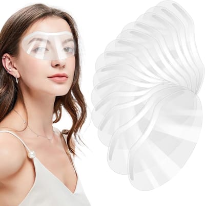 Zachte transparante gezichtsschermen voor douche, knippen, kleuren en make-up - 100 stuks, oogbescherming, plastic visors