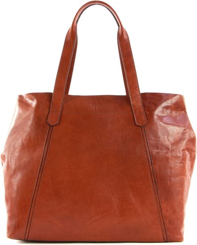 SADDLER Shopper Schoudertas Paris Tote Bag Midbrown Bruine