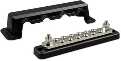 Victron DC Verdeelrail 250A 2P met 6 schroeven + ABS kap | VBB125020620