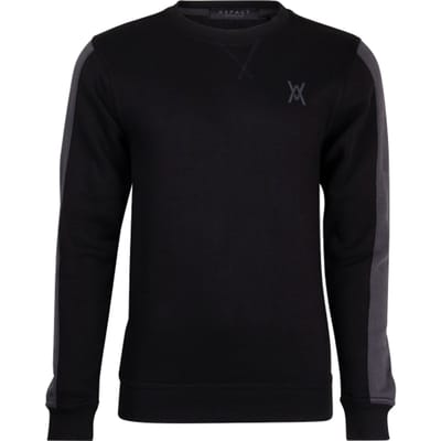 Aspact Iconic Crewneck 2.0 Black Maat: XS | Sweaters Outlet | Unisex | Zwart