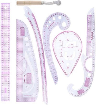 7-delige Set Naaigerei: Curve Liniaal, Patroon Gereedschap en Meetinstrumenten voor Kleding Maken
