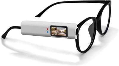Sportbril Camera - Actiecamera Bril - 2.7K WiFi - POV Opname - S110 - Wit - 5MP - 0.96 Inch IPS Scherm - Voor Fietsen en Buiten