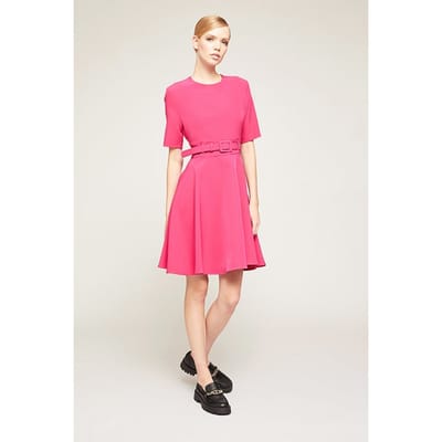 Motivi Short Dress With Belt Maat: 36 | Mini Jurken Outlet | Dames | Roze