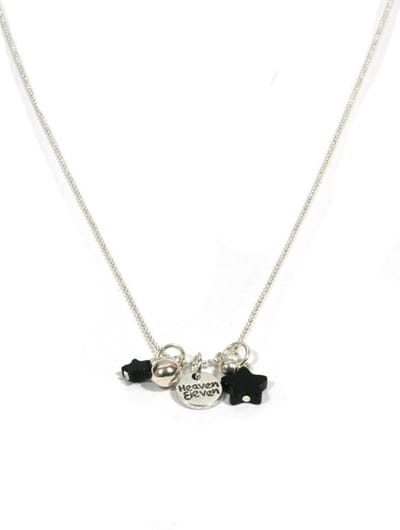 Heaven Eleven dames Ketting ballchain - - zwart sterren