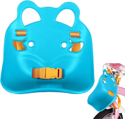 Poppenzitje Fiets - Poppendrager Kinderfiets - Poppen Vervoeren - Inclusief Klemband - 19 cm Hoog - Blauw