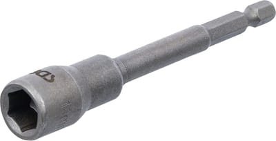 BGS Dopsleutelinzet Zeskant extra lang voor boormachines Aandrijving buitenzeskant 6,3 mm (1/4") SW 11 mm - 2767