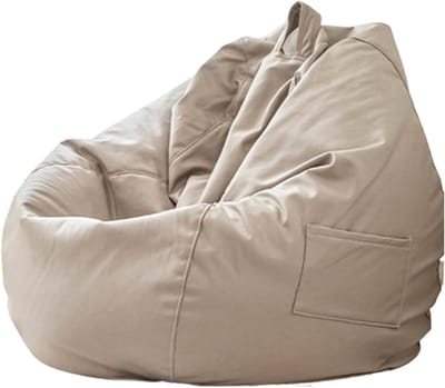 Zitzakhoes - Luie bankhoes - Speelgoed opbergen - Imitatieleren stof - 110x120 cm - C