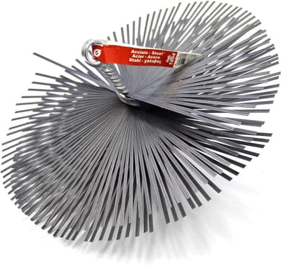 Egel schoorsteenvegerkop 200 mm - Stalen egel met M12 schroefdraad voor mechanische schoorsteenreiniging