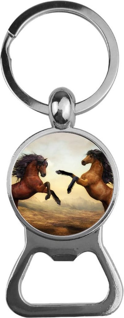 Bieropener Glas - Paarden
