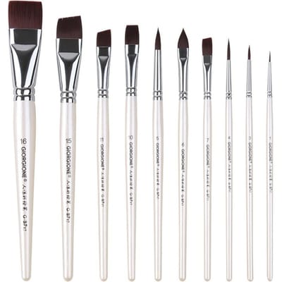 Body Pinting Gezicht Body Art Verf Professionele Houten Handvat Tekenkunst Pen Nylon Borstel Duurzame Aquarel Penselen Kits
