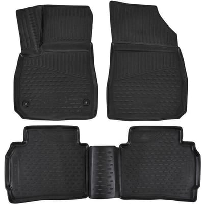 J&amp;J Automotive | Premium 3D Tapis de Sol en Coautchouc Compatible Avec Chevrolet Malibu depuis 2018 Sedan (USA) 4pcs
