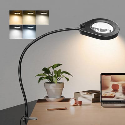 Lichtvergrootglas met 5X Verlichting en Draaibaar Design - Ergonomisch en Handig voor Bijwerkzaamheden
