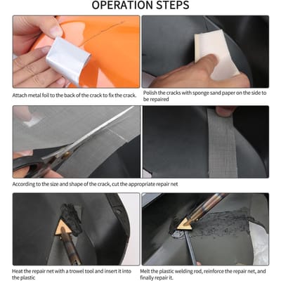Pointe de Fer à Souder pour Soudeur Plastique, Tête de Fer à Souder pour tout Soudeur Plastique Agrafeuse Chaude Tête de Soudure Outils de Réparation