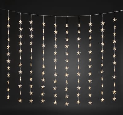 Konstsmide Christmas LED lichtgordijn ster 120-lamps, warmwit