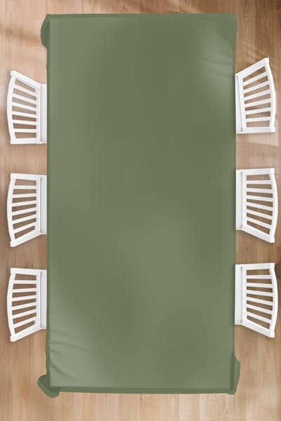 Tafelkleed - Tafellaken - 150x300 cm - Groen - Effen kleur - Olijfgroen - Binnen en Buiten