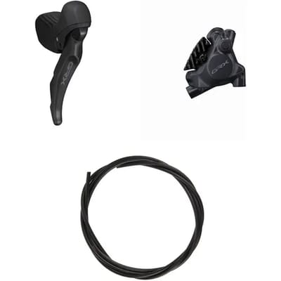 Volledig schijfremmen achter Shimano