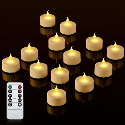 REN® Led Kaarsen Met Bewegende Vlam - Oplaadbare Waxinelichtjes - Oplaadbare Kaarsen - Oplaadbare Theelichtjes - Wit - 4cm x 13cm x 17cm