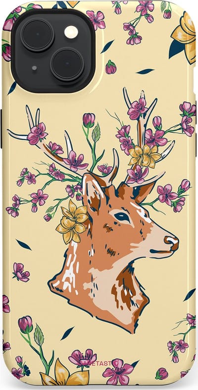 Casetastic Hoesje Geschikt voor Apple iPhone 15 Plus Magsafe - Stijlvolle Beschermende Duo-layer Case - Woudwonder