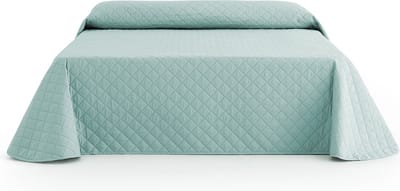 Belmarti Duo - Omkeerbare bedsprei 180 x 270 cm - Jade - Gerecycled polyester
