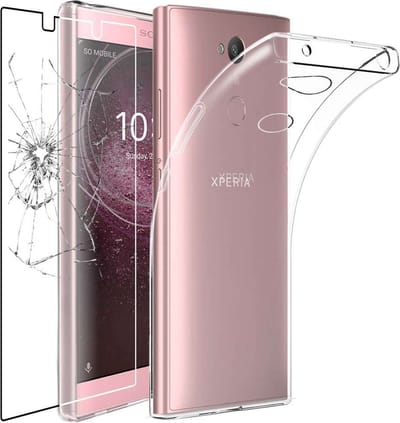 ebestStar - Hoes geschikt voor Sony Xperia L2, L2 Dual (2018), Back Cover, Beschermhoes anti-luchtbellen hoesje, Transparant + Gehard Glas