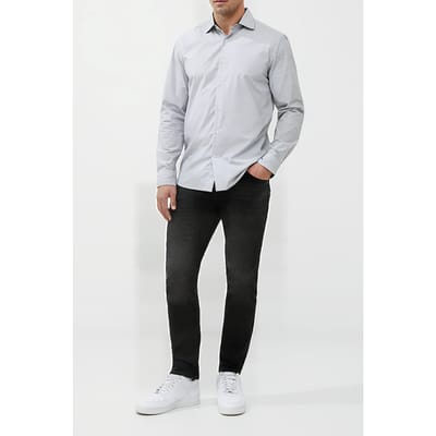 French Connection Ls Aop Shirt White Size: XS | Casual Shirts Outlet | Heren | Grijs
