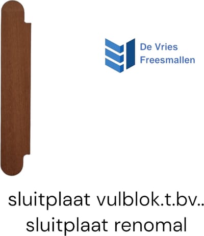 Sluitplaat renovatie vulblok
