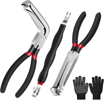 Gereedschapset Autoconnectoren - Ontgrendelingsset - Auto Elektra - 3-delige Set - 22 cm - Zwart